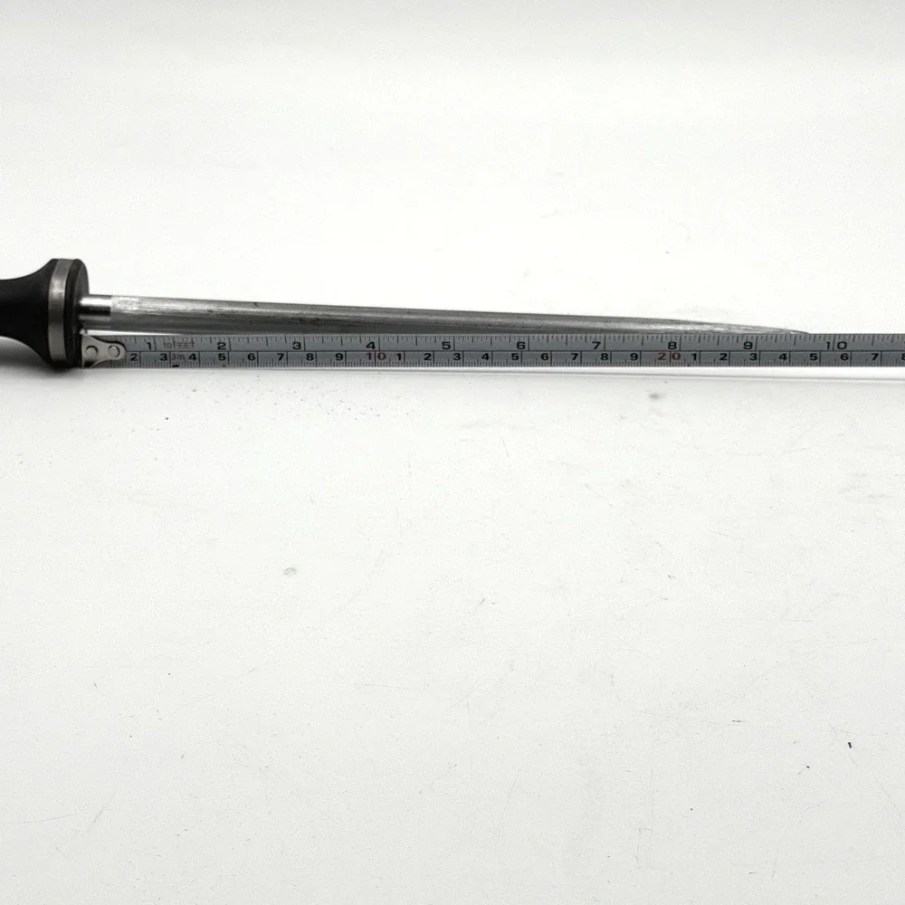 Zwilling J.A. Henckels 10 Inch Honing Steel Sharpening Rod Germany Black